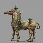 Просмотр фото «Лошадь в стиле романской архитектуры»