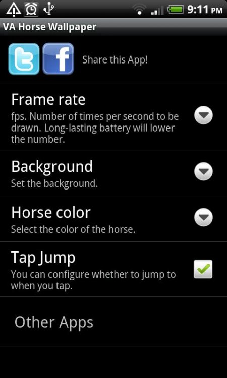 VA Horse Wallpaper LITE.   android.