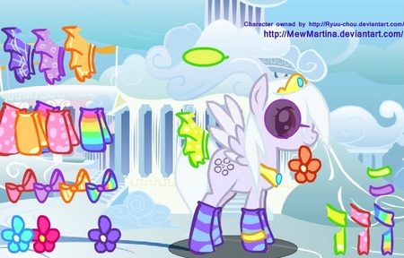 Онлайн игра про лошадей "Зимний наряд для пони-пегаса"